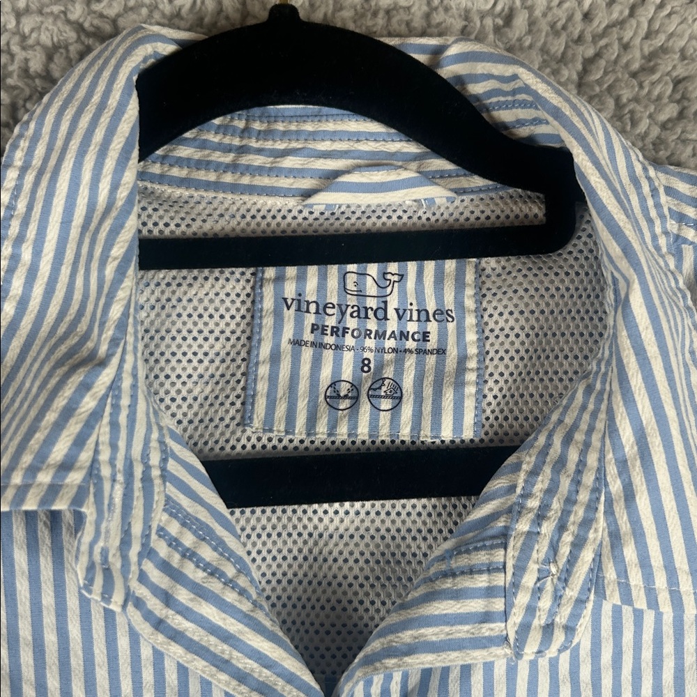 Vineyard Vines Performance Striped Collared Butto… - image 4